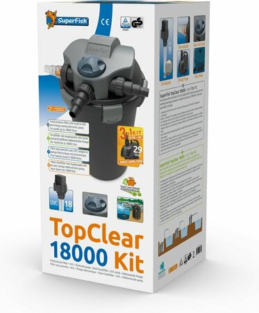 Topcl.kit 18000 uvc-11w- pomp 5000l