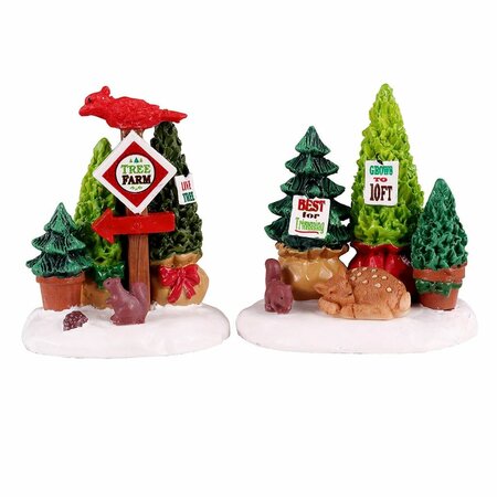 TREE FARM DISPLAY, SET OF 2
