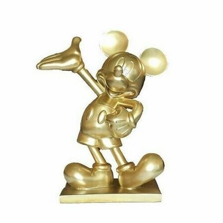 DISNEY Tuinbeeld 3d mickey goud h45cm