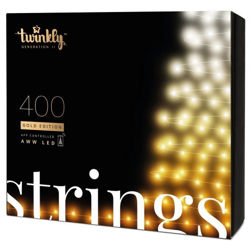 Twinkly Strings 400 LED AWW black wire Plug F