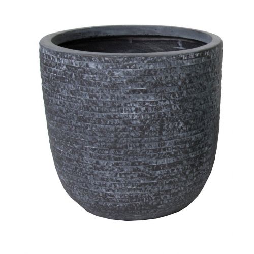 Mega Collections Utah Egg Pot Graphite D25H25