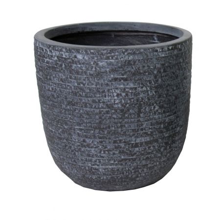 Mega Collections Utah Egg Pot Graphite D32H31