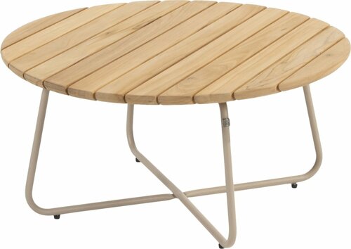 Verdi salontafel teak 73 cm. Ø  (H 35) latte - afbeelding 1