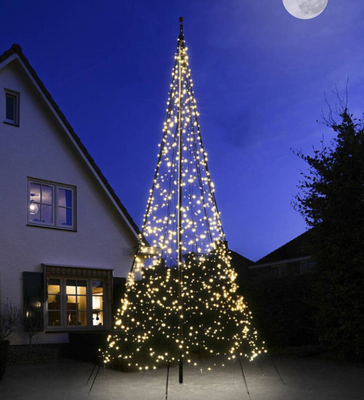 Vlaggenmast kerstboom
