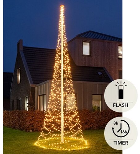 Vlaggenmast verl. fl 1240l 6x2m cw - afbeelding 1