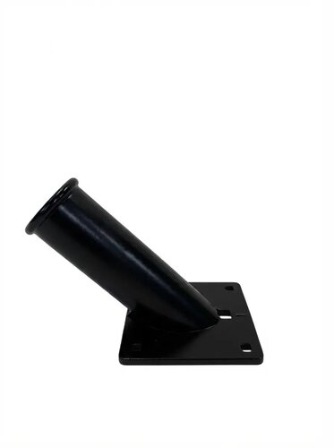 Vlaggenstokhouder aluminium zwart