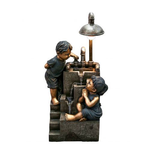 Waterorn. Bron met lamp 90cm