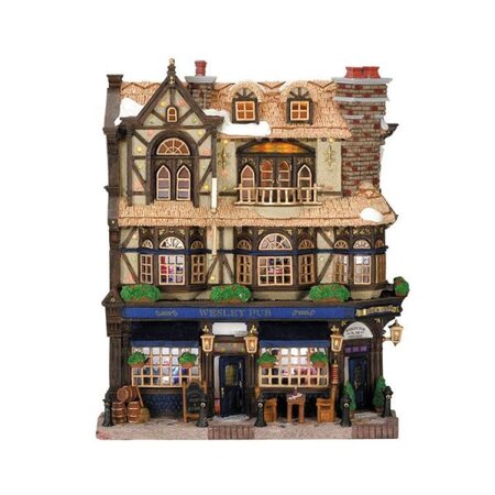 Lemax Wesley Pub, Battery-Operated (4.5V)