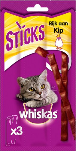 WHISKAS Catsticks kip 18g