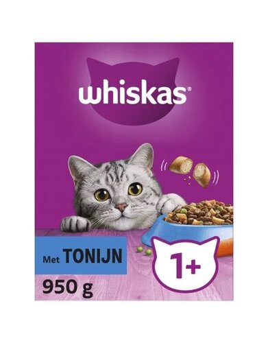 WHISKAS Droog adult tonijn 950g