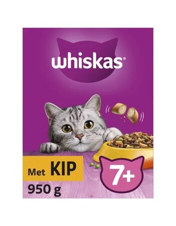 WHISKAS Droog senior kip 950g