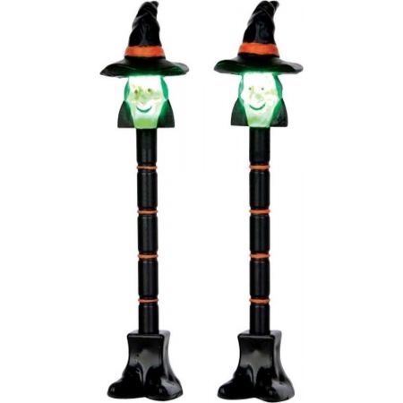 Lemax Witch Lamp Post, Set Of 2, B/O (4.5V)